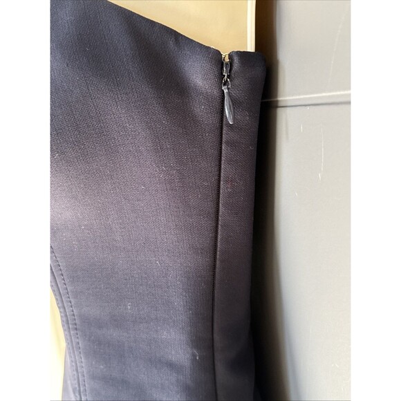 Cinq A Sept Calvina Size 0 Navy Blue Strapless Ruffle Hem Dress - Picture 8 of 13